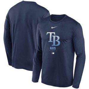 HighQuality Men's Tampa Bay Rays Nike Navy Authentic Collection Legend Performance Long Sleeve T Shirt Collectors this is a must have Add it to your collection by ordering