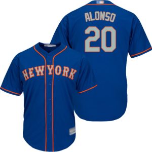 HighQuality Mets #20 Pete Alonso Blue(Grey NO.) Cool Base Stitched Youth MLB Jersey Retailers boost your inventory Order now to meet customer demand