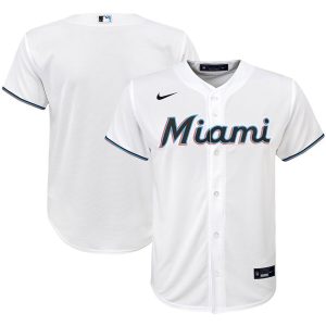HighQuality Miami Marlins Nike Youth Home 2020 MLB Team Jersey White Act fast Only a few left Secure yours today
