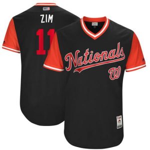 HighQuality Nationals #11 Ryan Zimmerman Navy Zim Players Weekend Authentic Stitched MLB Jersey