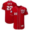 HighQuality Nationals #22 Juan Soto Red Alternate 2019 Spring Training Flex Base Stitched MLB Jersey