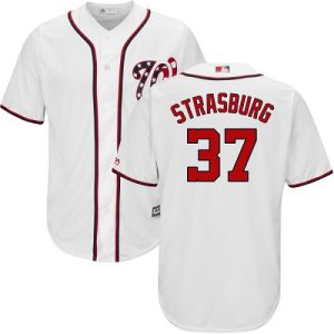 HighQuality Nationals #37 Stephen Strasburg White New Cool Base Stitched MLB Jersey