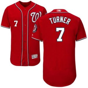 HighQuality Nationals #7 Trea Turner Red Flexbase Authentic Collection Stitched MLB Jersey