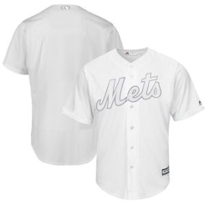 HighQuality New York Mets Blank Majestic 2019 Players' Weekend Cool Base Team Jersey White