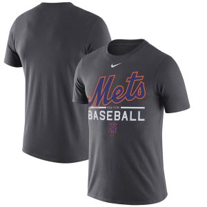 HighQuality New York Mets Nike Practice Performance T Shirt Anthracite
