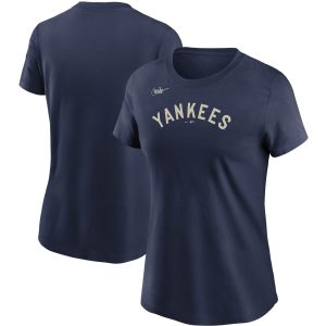 HighQuality New York Yankees Nike Women's Cooperstown Collection Wordmark T Shirt Navy Act fast Only a few left Secure yours today