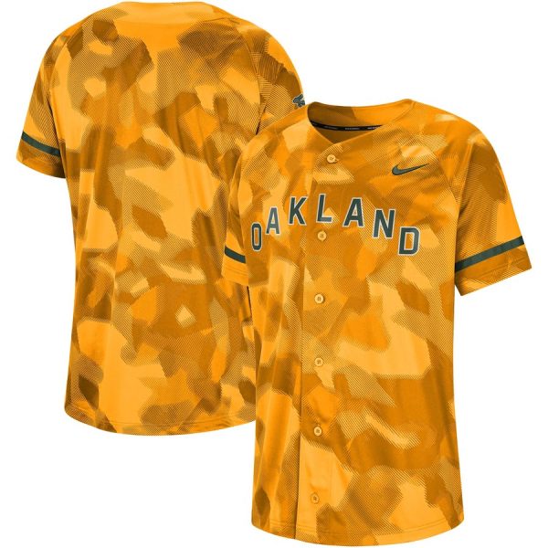 HighQuality Oakland Athletics Nike Camo Jersey Gold