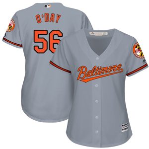 HighQuality Orioles #56 Darren O'Day Grey Road Women's Stitched MLB Jersey Limited stock Order now to show your love for your team