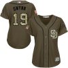 HighQuality Padres #19 Tony Gwynn Green Salute to Service Women's Stitched MLB Jersey Limited stock Order now to show your love for your team