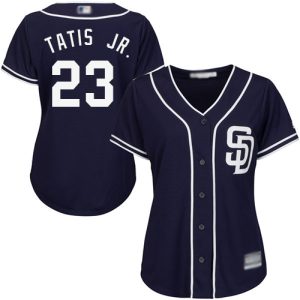 HighQuality Padres #23 Fernando Tatis Jr. Navy Blue Alternate Women's Stitched MLB Jersey With high demand Don't miss out Order now to wear your team colors