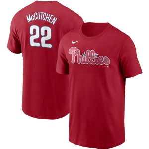 HighQuality Philadelphia Phillies #22 Andrew McCutchen Nike Name & Number T Shirt Red Collectors this is a must have Add it to your collection by ordering