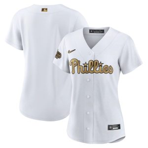 HighQuality Philadelphia Phillies Custom Women's Nike White 2022 MLB All Star Game Replica Be among the first buyers Order now to enjoy top notch quality