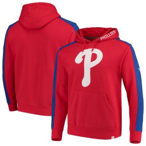 HighQuality Philadelphia Phillies Fanatics Branded Iconic Fleece Pullover Hoodie Red
