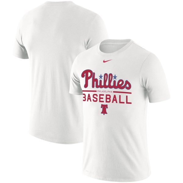 HighQuality Philadelphia Phillies Nike Practice Performance T Shirt White