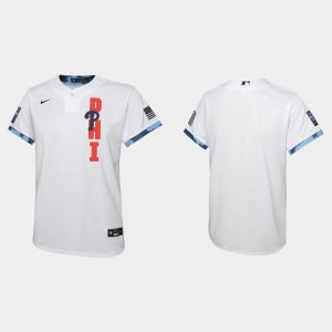 HighQuality Philadelphia Phillies Youth 2021 MLB All Star Game White Jersey Act fast Only a few left Secure yours today