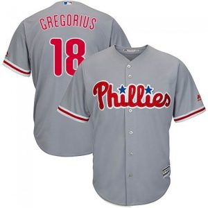 HighQuality Phillies #18 Didi Gregorius Grey New Cool Base Stitched MLB Jersey