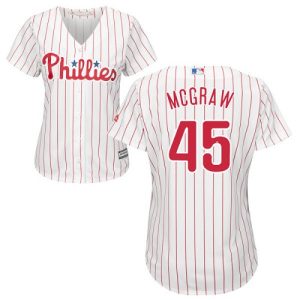 HighQuality Phillies #45 Tug McGraw White(Red Strip) Home Women's Stitched MLB Jersey Collectors this is a must have Add it to your collection by ordering