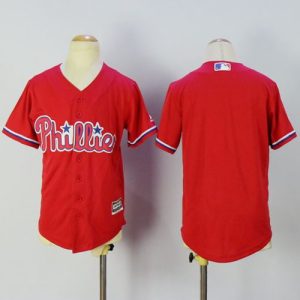 HighQuality Phillies Blank Red Alternate Cool Base Stitched Youth MLB Jersey With high demand Don't miss out Order now to wear your team colors