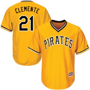 HighQuality Pirates #21 Roberto Clemente Gold Cool Base Stitched Youth MLB Jersey Limited stock Order now to show your love for your team