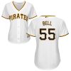 HighQuality Pirates #55 Josh Bell White Home Women's Stitched MLB Jersey Act fast Only a few left Secure yours today