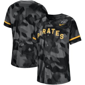 HighQuality Pittsburgh Pirates Nike Camo Jersey Black