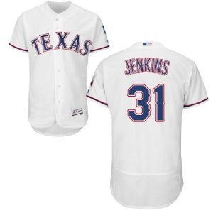 HighQuality Rangers #31 Ferguson Jenkins White Flexbase Authentic Collection Stitched MLB Jersey