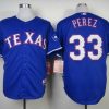 HighQuality Rangers #33 Martin Perez Blue Cool Base Stitched MLB MLB Jersey