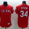 HighQuality Rangers #34 Nolan Ryan Red Flexbase Authentic Collection Stitched MLB Jersey