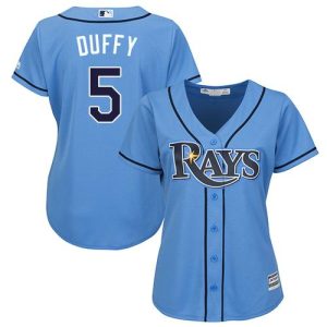 HighQuality Rays #5 Matt Duffy Light Blue Alternate Women's Stitched MLB Jersey Sports fans this is your chance Order soon to be part of the action