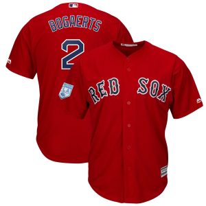 HighQuality Red Sox #2 Xander Bogaerts Red 2019 Spring Training Cool Base Stitched MLB Jersey