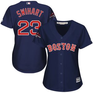 HighQuality Red Sox #23 Blake Swihart Navy Blue Alternate 2018 World Series Champions Women's Stitched MLB Jersey Sports enthusiasts seize this opportunity Order now to feel the game excitement