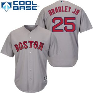 HighQuality Red Sox #25 Jackie Bradley Jr Grey Cool Base Stitched Youth MLB Jersey Retailers boost your inventory Order now to meet customer demand