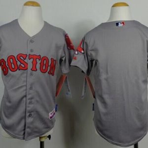 HighQuality Red Sox Blank Grey Cool Base Stitched Youth MLB Jersey Retailers boost your inventory Order now to meet customer demand