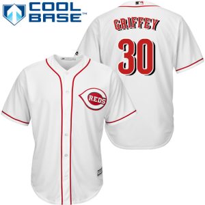 HighQuality Reds #30 Ken Griffey White Cool Base Stitched Youth MLB Jersey Be among the first buyers Order now to enjoy top notch quality