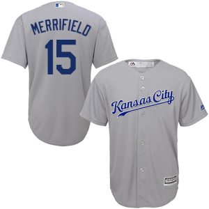 HighQuality Royals #15 Whit Merrifield Grey Cool Base Stitched Youth MLB Jersey Hurry Exclusive offer Place your order immediately for a great jersey