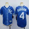 HighQuality Royals #4 Alex Gordon Blue Cool Base Stitched Youth MLB Jersey Collectors this is a must have Add it to your collection by ordering