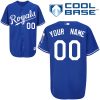 HighQuality Royals Personalized Authentic Blue Cool Base MLB Jersey (S 3XL)
