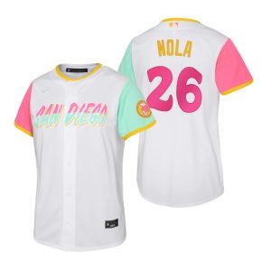 HighQuality San Diego Padres #26 Austin Nola 2022 City Connect Youth Nike Games Jersey   White With high demand Don't miss out Order now to wear your team colors