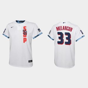 HighQuality San Diego Padres #33 Mark Melancon Youth 2021 MLB All Star Game White Jersey For a short time available Grab yours quickly to own a team jersey