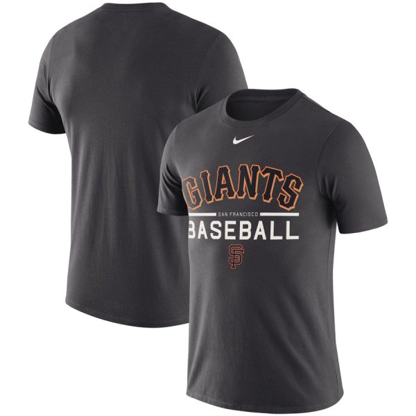 HighQuality San Francisco Giants Nike Practice Performance T Shirt Anthracite