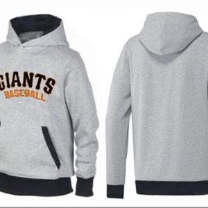 HighQuality San Francisco Giants Pullover Hoodie Grey & Black