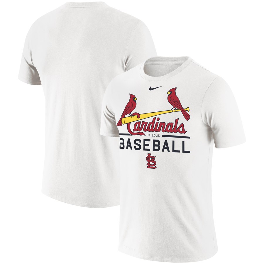 HighQuality St. Louis Cardinals Nike Practice Performance T Shirt White