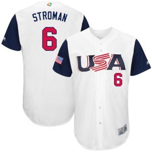 HighQuality Team USA #6 Marcus Stroman White 2017 World MLB Classic Authentic Stitched Youth MLB Jersey Limited stock Order now to show your love for your team