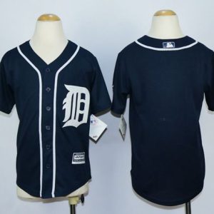 HighQuality Tigers Blank Navy Blue Cool Base Stitched Youth MLB Jersey Hurry Exclusive offer Place your order immediately for a great jersey