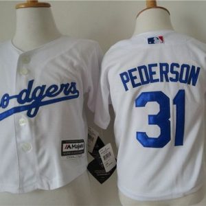 HighQuality Toddler Dodgers #31 Joc Pederson White Cool Base Stitched MLB Jersey Sports enthusiasts seize this opportunity Order now to feel the game excitement