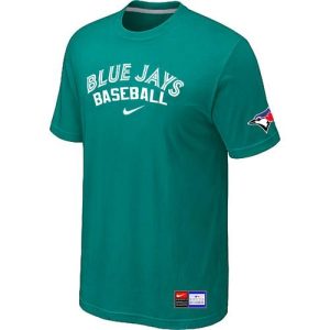 HighQuality Toronto Blue Jays Nike Short Sleeve Practice MLB T Shirt Teal Green