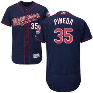 HighQuality Twins #35 Michael Pineda Navy Blue Flexbase Authentic Collection Stitched MLB Jersey