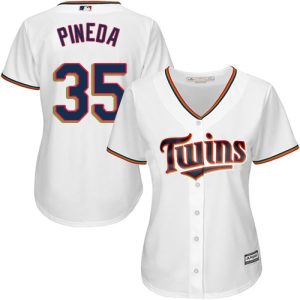 HighQuality Twins #35 Michael Pineda White Home Women's Stitched MLB Jersey Hurry Exclusive offer Place your order immediately for a great jersey