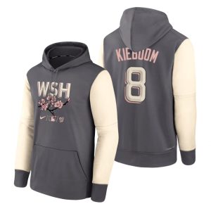 HighQuality Washington Nationals #8 Carter Kieboom 2022 City Connect Gray Hoodie