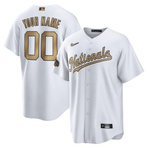 HighQuality Washington Nationals Custom Men's Nike White 2022 MLB All Star Game Replica Jersey